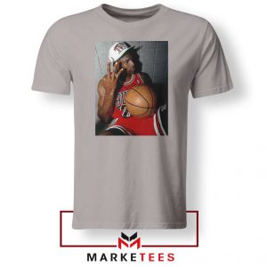 Michael Jordan Three Peat Sport Grey Tshirt