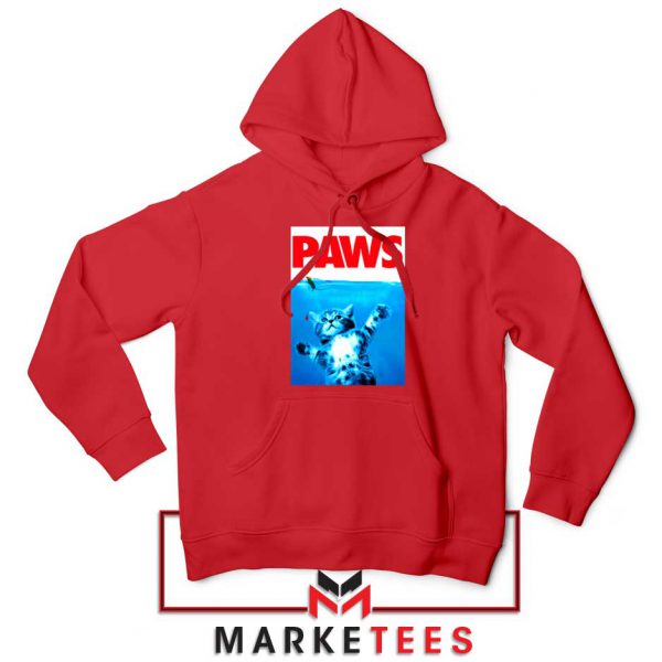 Paws Cat and Mouse Red Hoodie