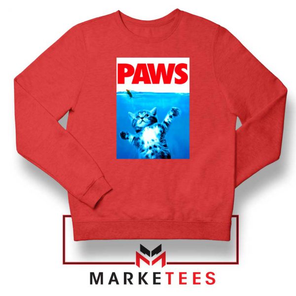 Paws Cat and Mouse Red Sweatshirt