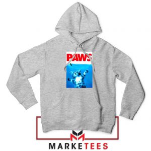 Paws Cat and Mouse Sport Grey Hoodie