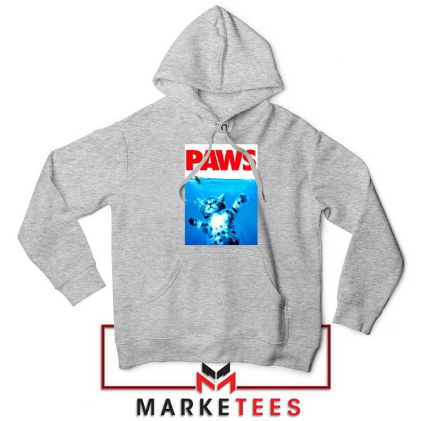 Paws Cat and Mouse Sport Grey Hoodie