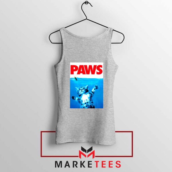 Paws Cat and Mouse Sport Grey Tank Top