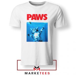 Paws Cat and Mouse White Tshirt