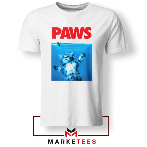 Paws Cat and Mouse White Tshirt