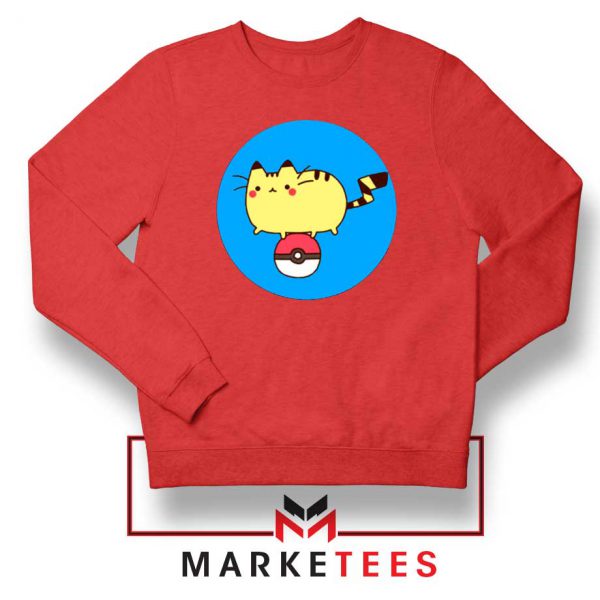 Pikachu Cat Red Sweatshirt