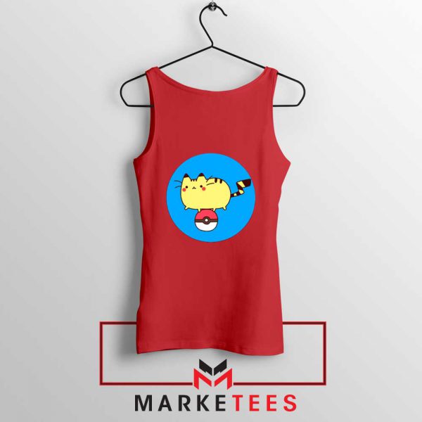 Pikachu Cat Red Tank Top