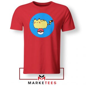 Pikachu Cat Red Tshirt