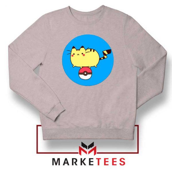 Pikachu Cat Sport Grey Sweatshirt