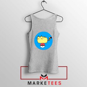 Pikachu Cat Sport Grey Tank Top