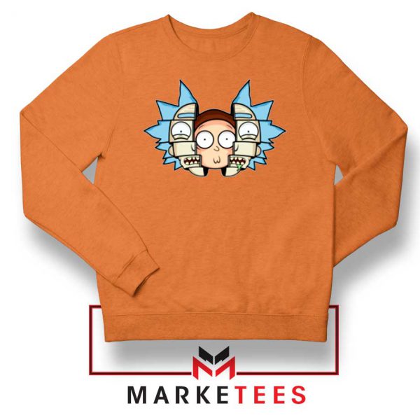 Rick And Morty Comedy Orange Sweatshirt