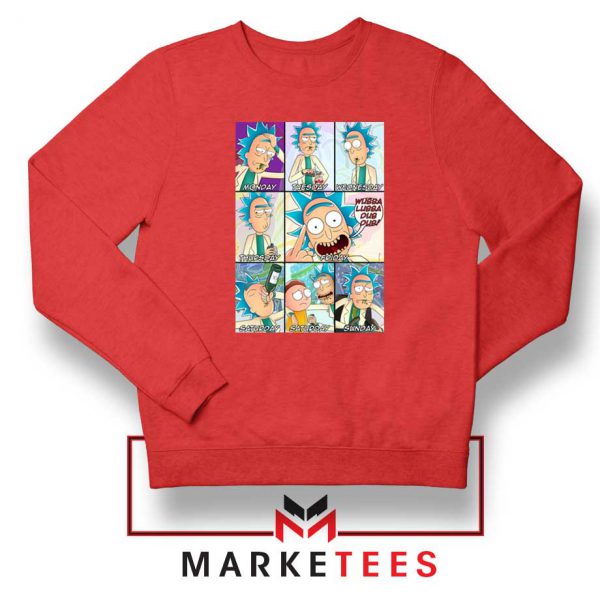 Rick Drunk Red Sweatshirt