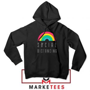 Social Distancing Rainbow Hoodie