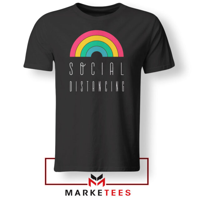 Social Distancing Rainbow Tshirt Quarantine Tee Shirts S-3XL