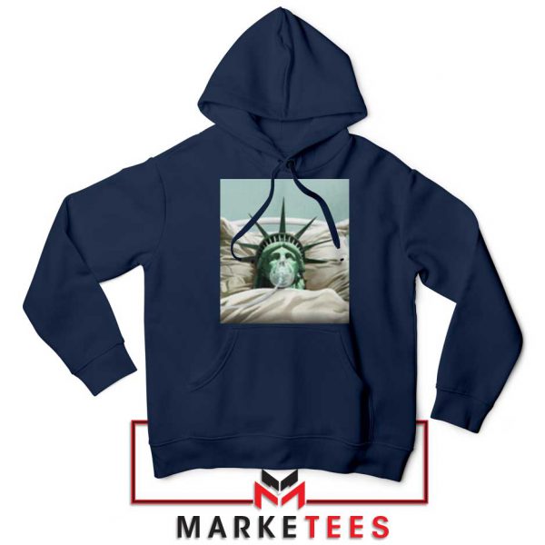 Statue Liberty Hurts Navy Blue Hoodie