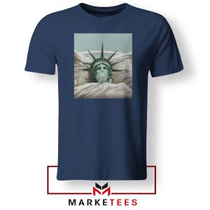Statue Liberty Hurts Navy Blue Tshirt
