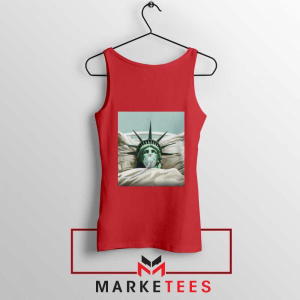 Statue Liberty Hurts Red Tank Top