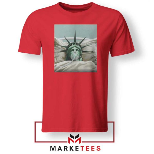 Statue Liberty Hurts Red Tshirt