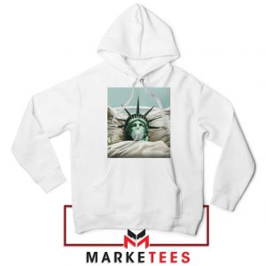 Statue Liberty Hurts White Hoodie