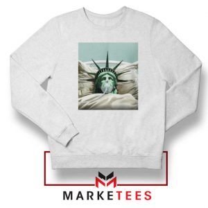 Statue Liberty Hurts White Sweatshirt