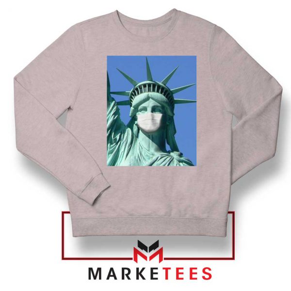 Statue of Liberty Mask Sport Grey Sweatshirt