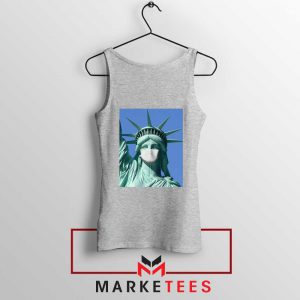 Statue of Liberty Mask Sport Grey Tank Top