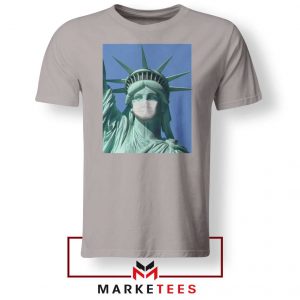 Statue of Liberty Mask Sport Grey Tshirt