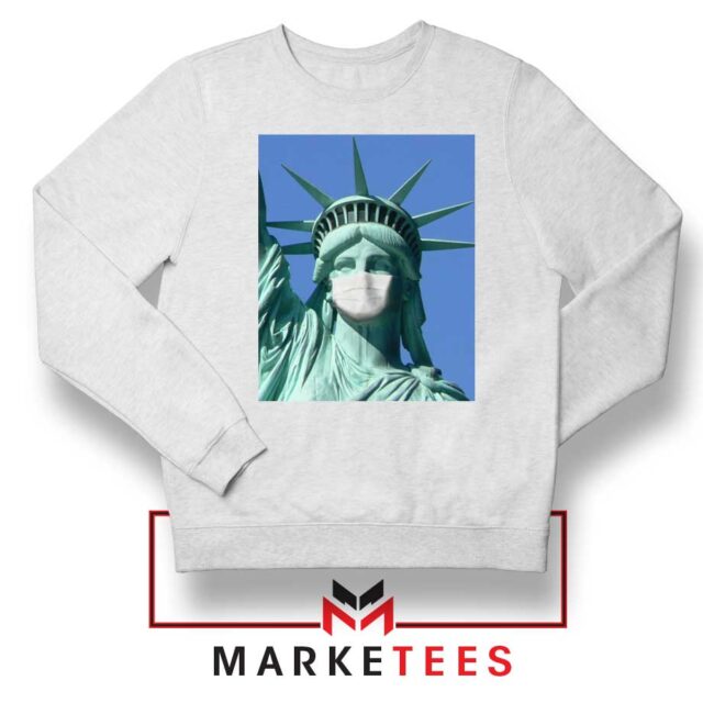 Statue of Liberty Mask Sweatshirt Coronavirus Pandemic Sweaters