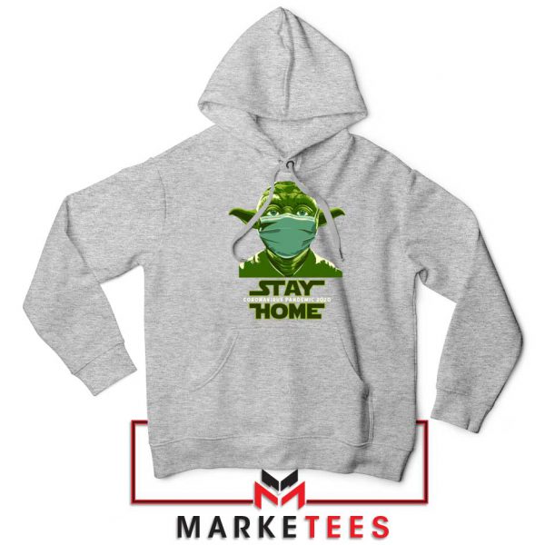 Stay Home Yoda Sport Grey Hoodie