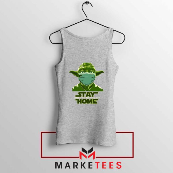 Stay Home Yoda Sport Grey Tank Top