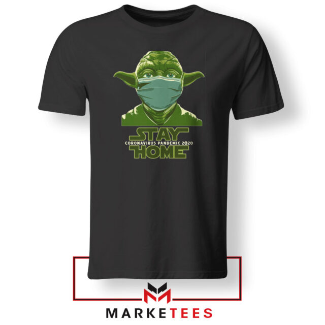 Stay Home Yoda Tshirt Star Wars Coronavirus Tee Shirts S-3XL