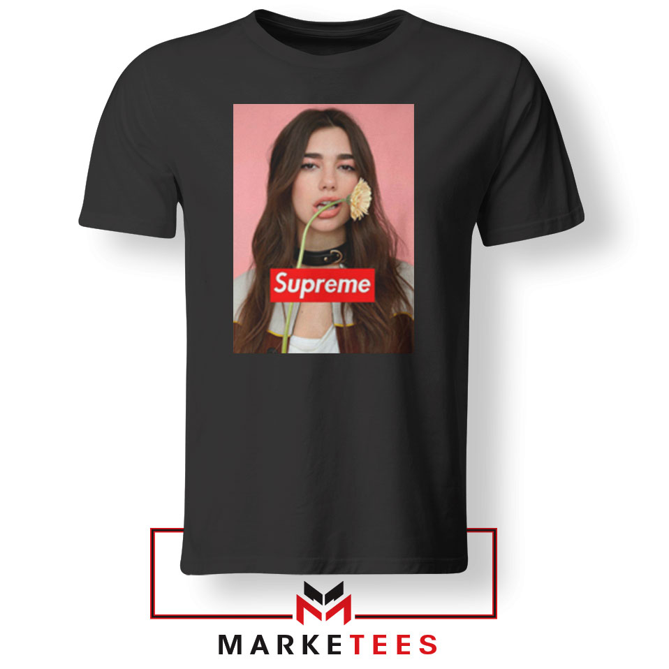 Supreme Parody Dua Lipa Tshirt English Singer Tee Shirts S-3XL