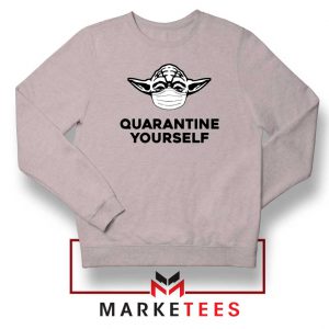 Yoda Quarantine Yourself Sport Grey Sweatshirt