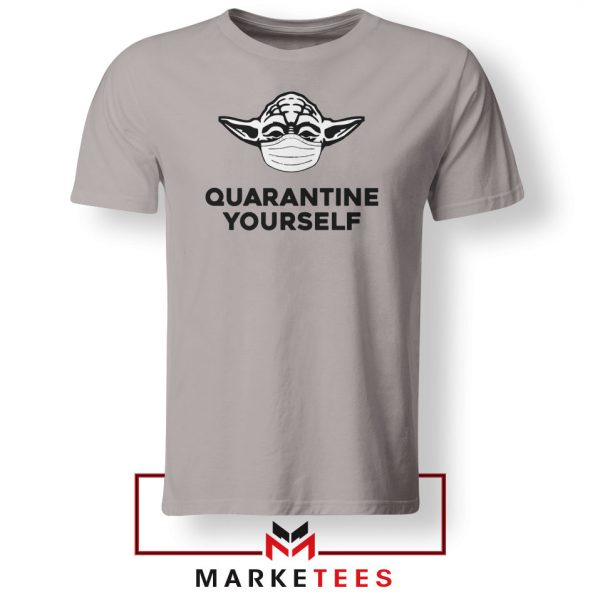 Yoda Quarantine Yourself Sport Grey Tshirt