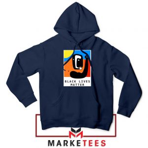 BLM African America Navy Blue Hoodie