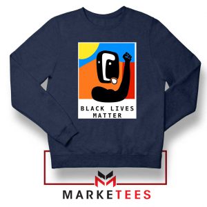 BLM African America Navy Blue Sweatshirt