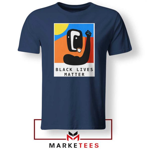 BLM African America Navy Blue Tshirt