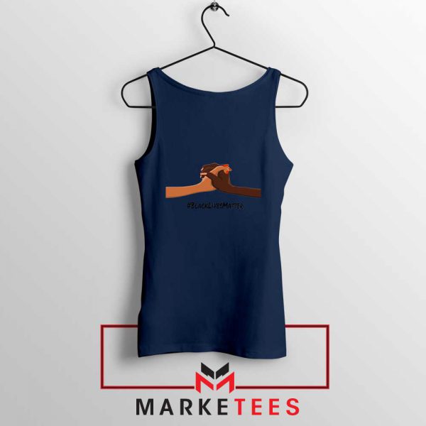 Black Lives Matter Navy Blue Tank Top