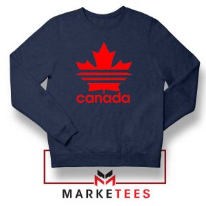 Canada Sport Maple Leaf Navy Blue Sweatshirt