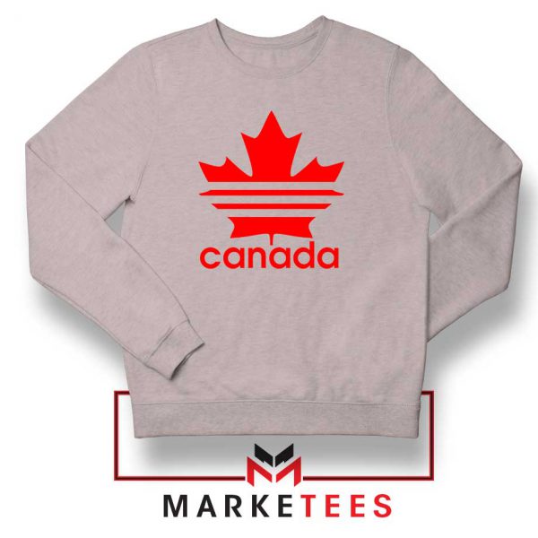 Canada Sport Maple Leaf Sport Grey Sweatshirt