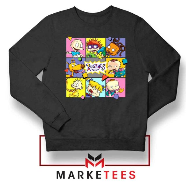 Cartoon Rugrats Boxes Sweatshirt Nickelodeon Sweaters S-2XL