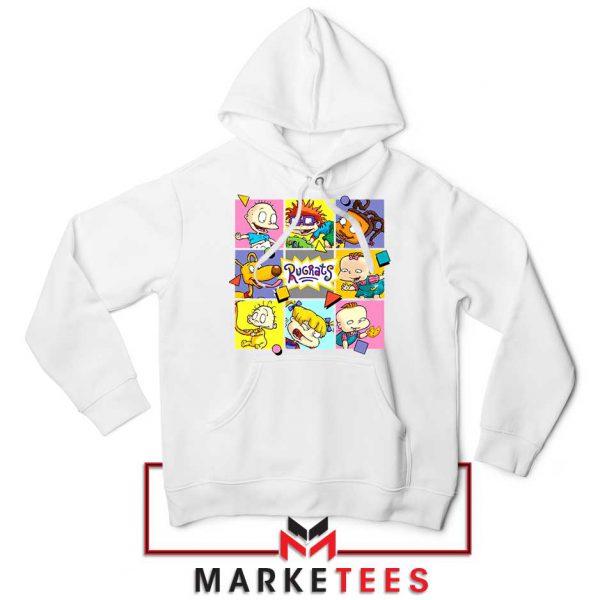 Cartoon Rugrats Boxes White Hoodie