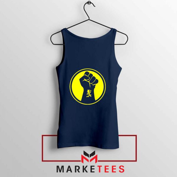 Golden Powers Navy Blue Tank Top