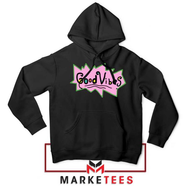 Good Vibes Rugrats Logo Black Hoodie