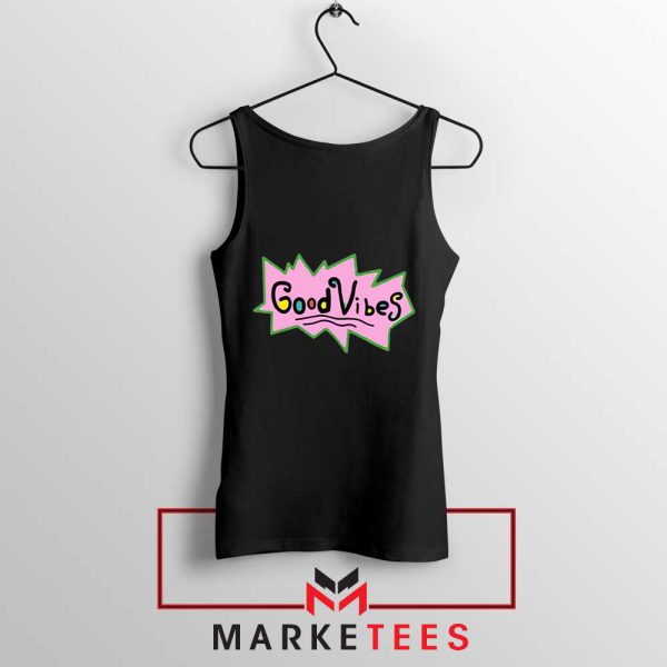 Good Vibes Rugrats Logo Black Tank Top