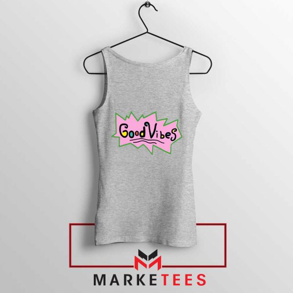 Good Vibes Rugrats Logo Sport Grey Tank Top