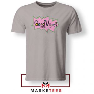 Good Vibes Rugrats Logo Sport Grey Tshirt