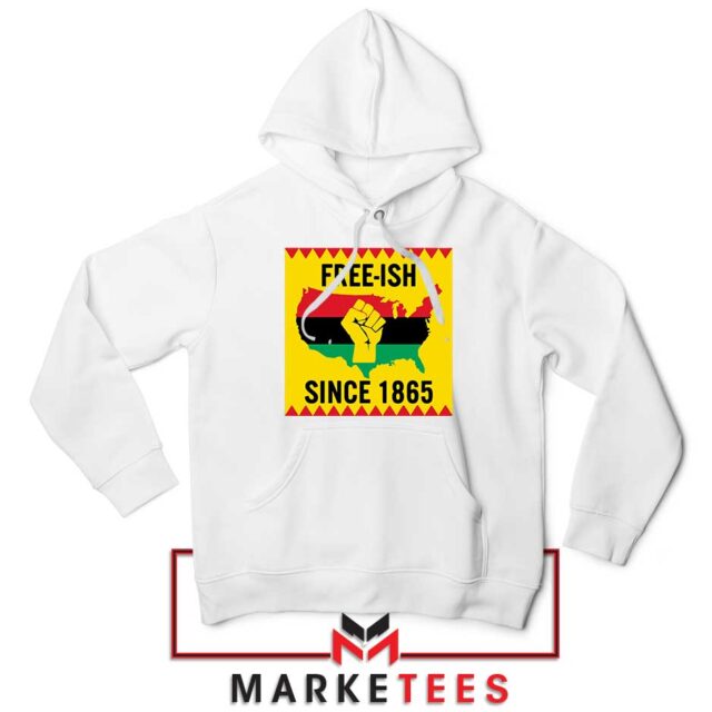 Juneteenth Day Flag Hoodie Free-ish Since 1865 Hoodies S-2XL