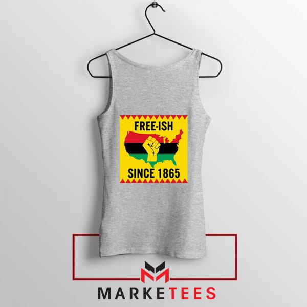 Juneteenth Day Flag Sport Grey Tank Top