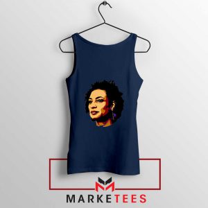 Marielle Franco Presente Navy Blue Tank Top