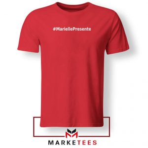 Marielle Presente Hashtag Red Tshirt